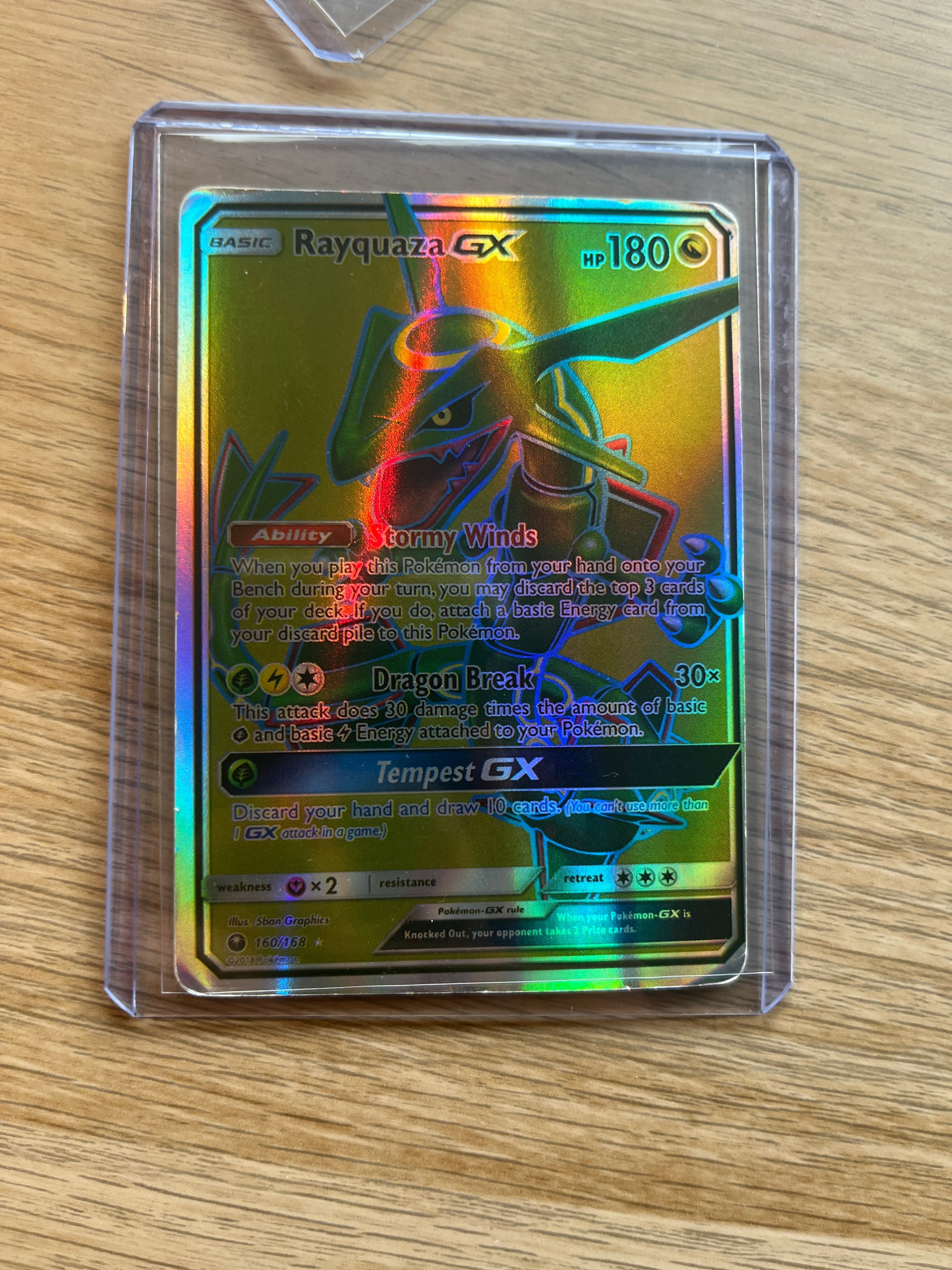 Rayquaza GX (160/168) - Celestial Storm - AI says Fake - Image 1