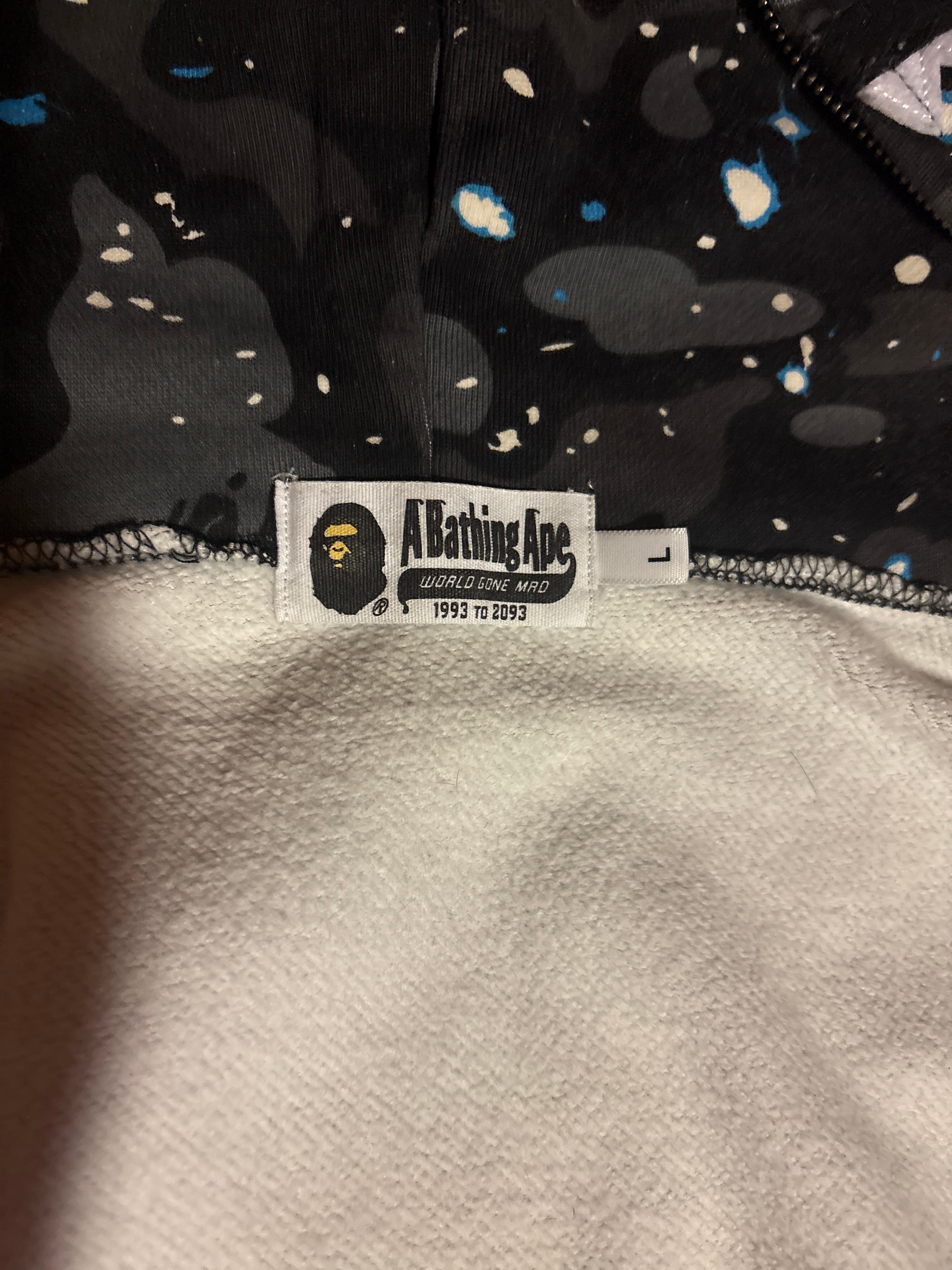A Bathing Ape (BAPE) Galaxy/Space Camo Full-Zip Hoodie - AI says Fake - Image 1