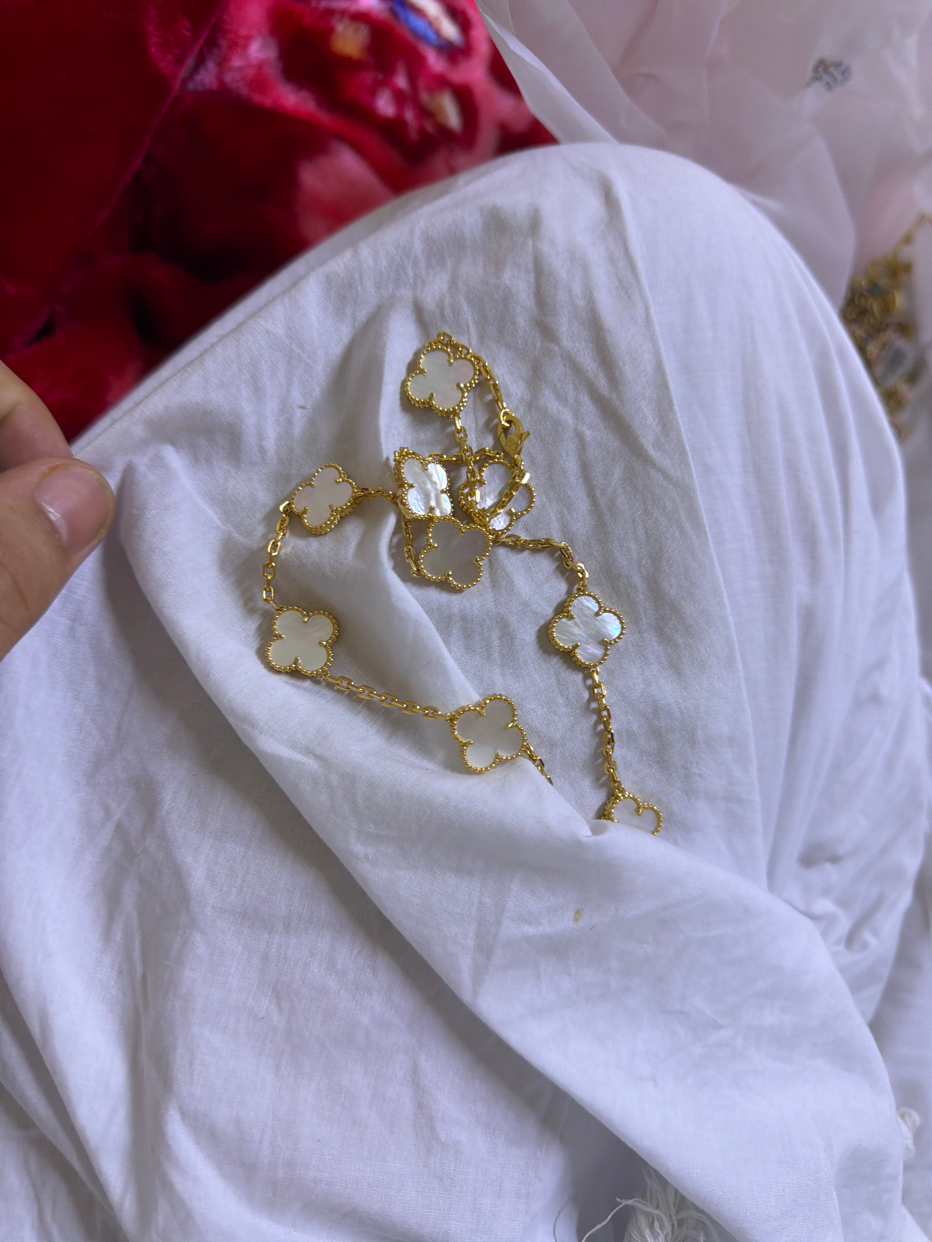 Van Cleef & Arpels Vintage Alhambra Necklace (Mother of Pearl) - AI says Fake - Image 1