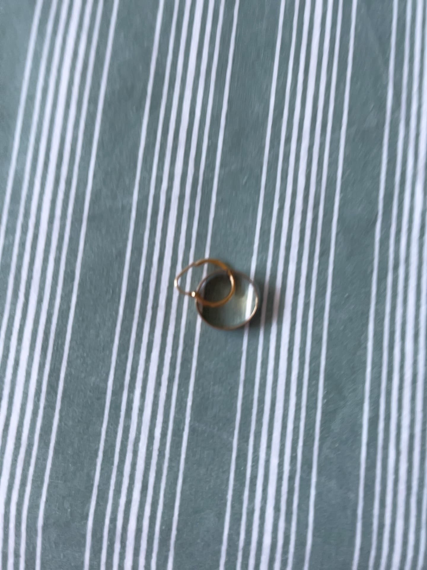 Gold Hoop Earrings (small, thin wire hoops) - AI says Real - Image 1