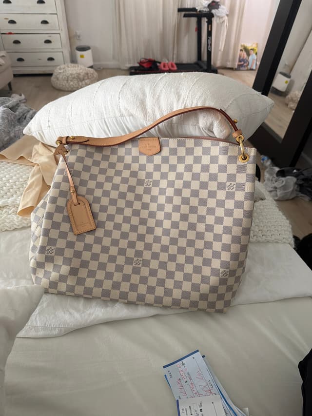 Louis Vuitton Graceful MM in Damier Azur - AI says Fake