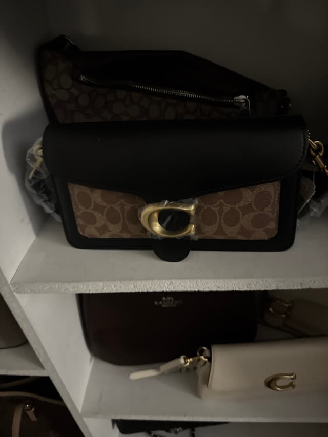 Coach Tabby Shoulder Bag (mixed leather and signature canvas) - AI says Real