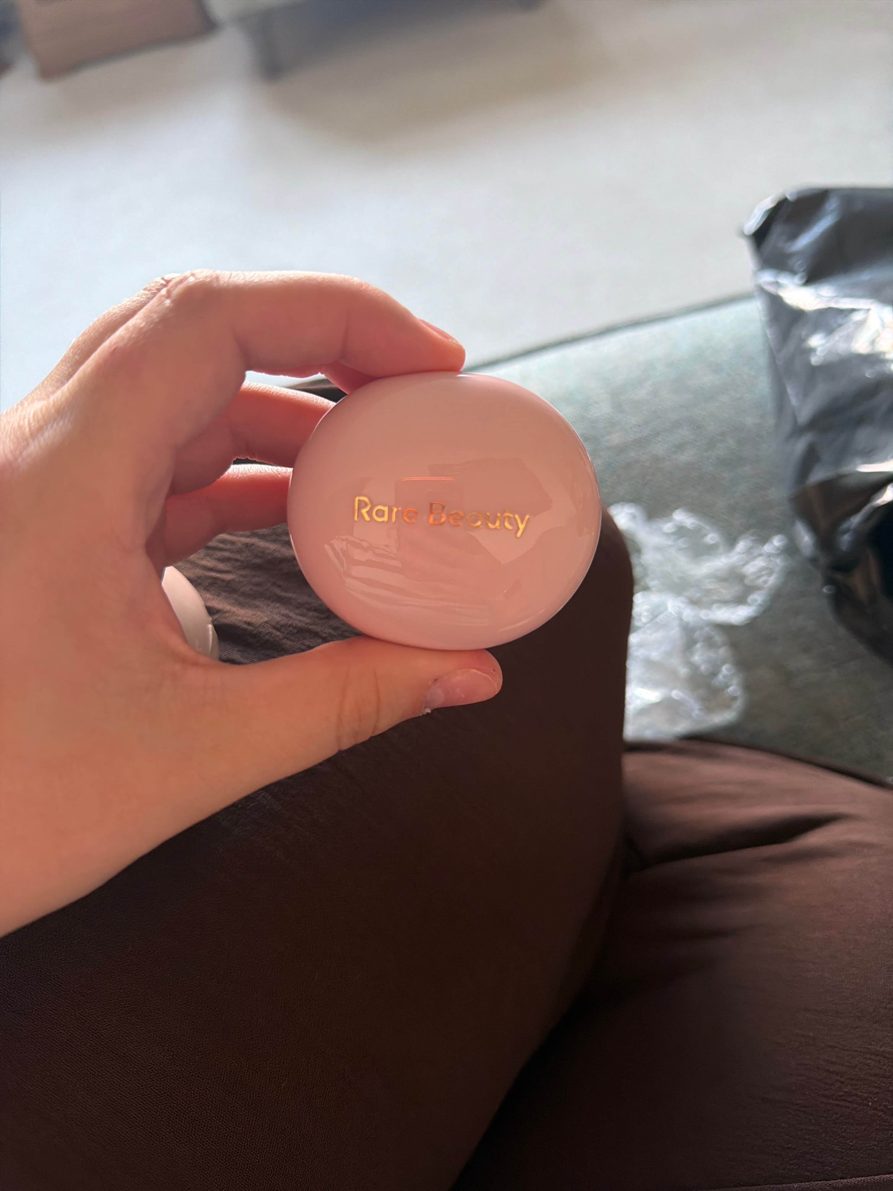Rare Beauty Blush - Nearly Apricot (Melting Blush compact) - AI says Real - Image 1