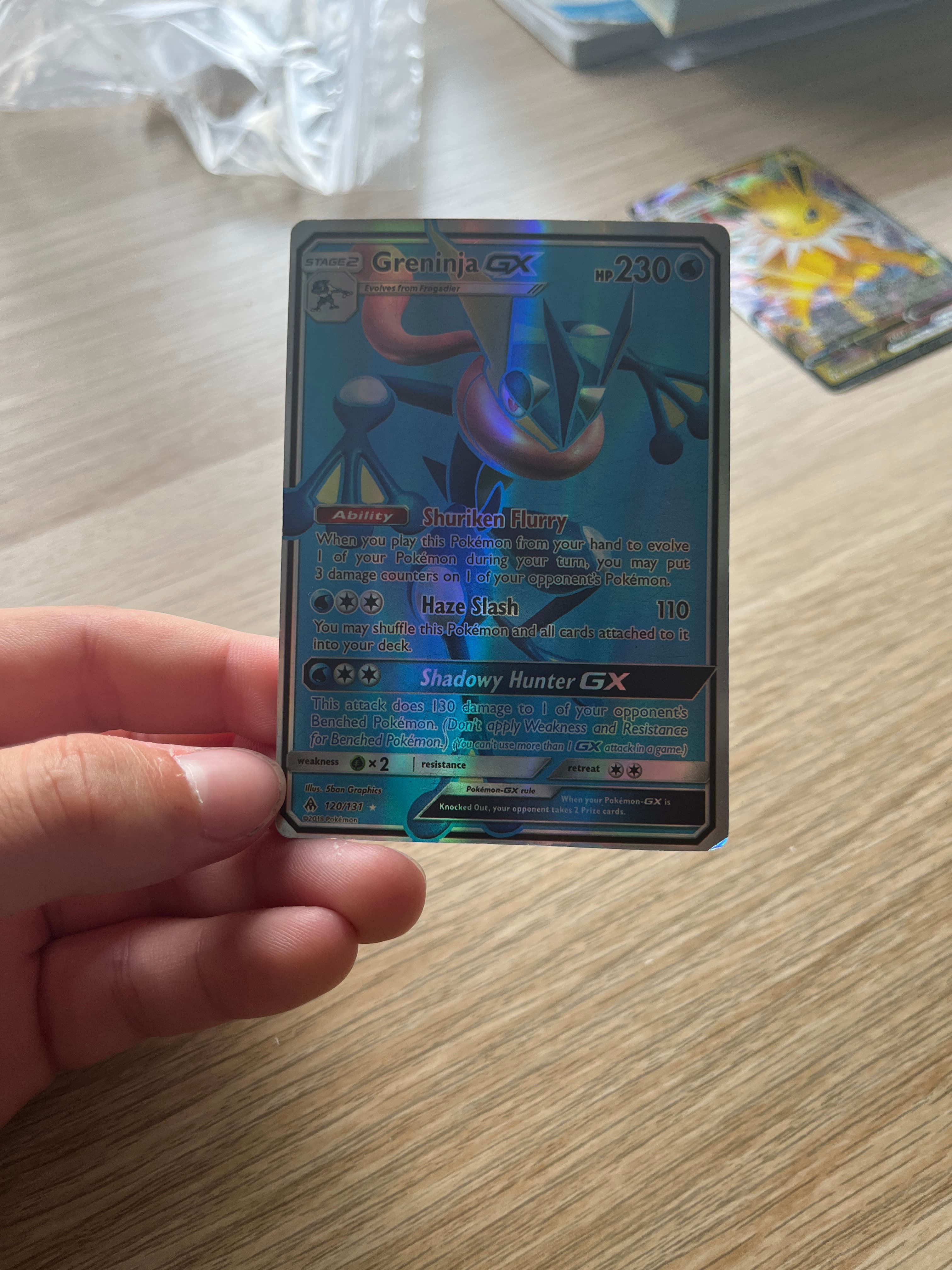 Greninja-GX (Forbidden Light 120/131) Pokémon Trading Card - AI says Fake - Image 1