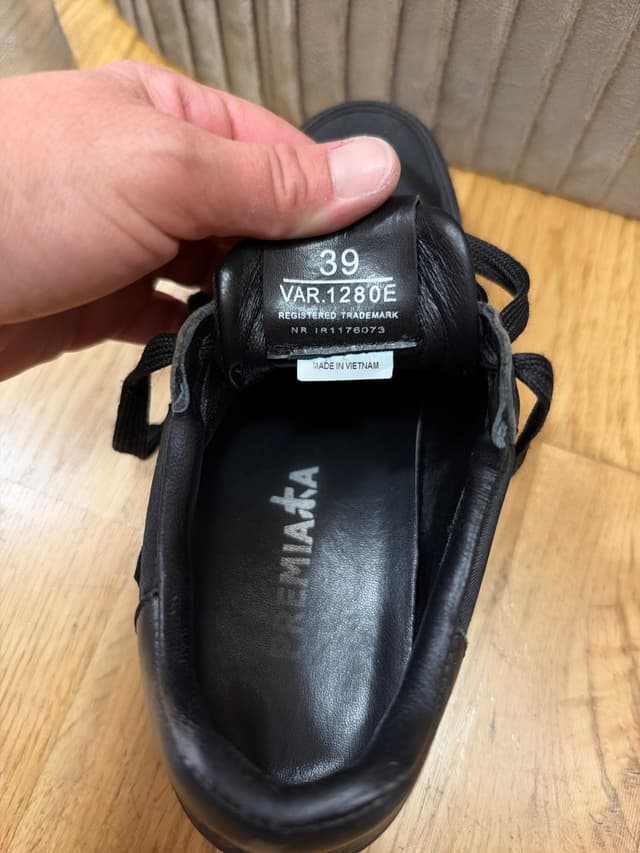 Premiata black low-top sneaker, variant/model code 1280E - AI says Real