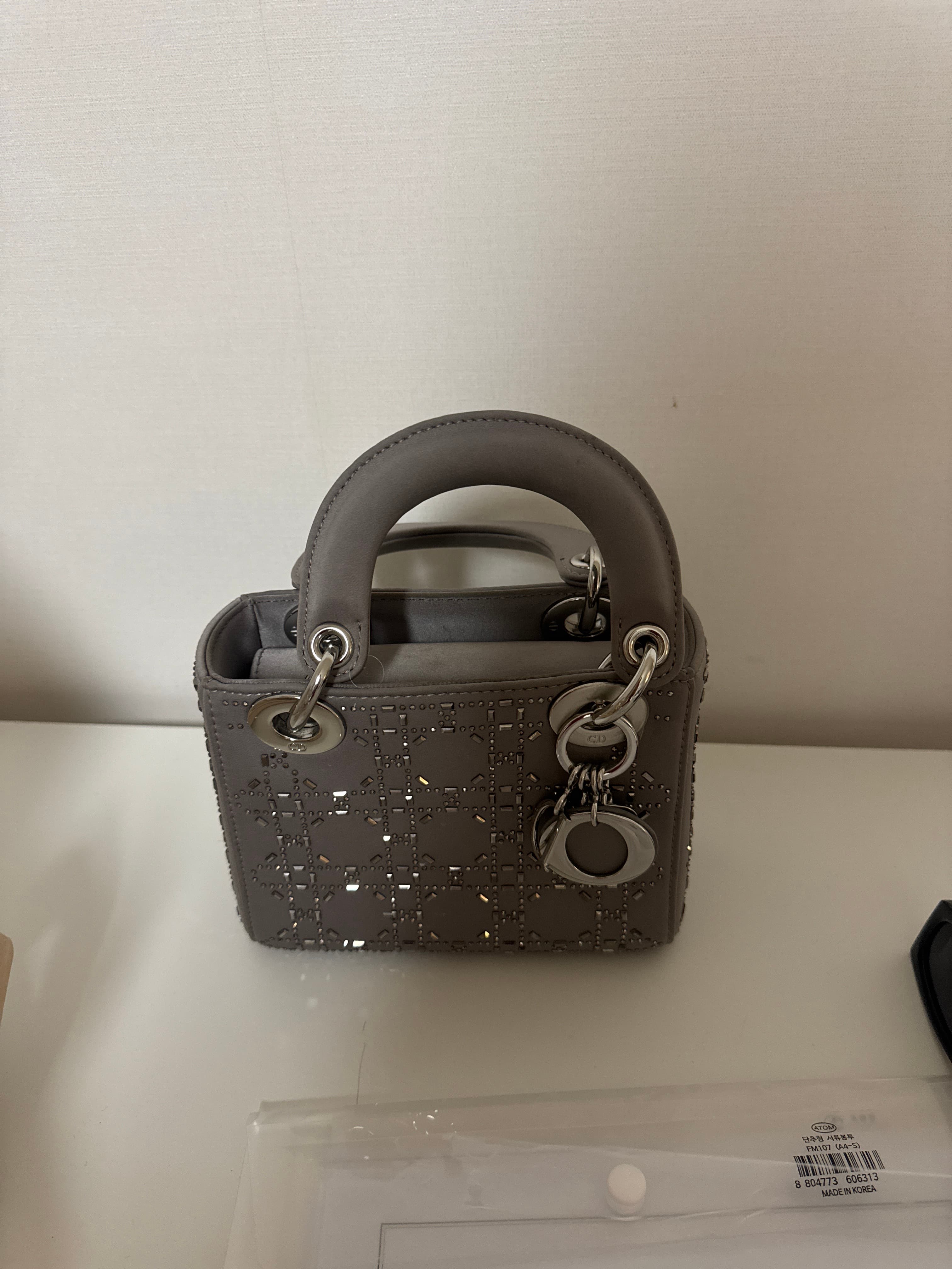 Christian Dior Lady Dior Mini Bag (Embellished/Crystal Cannage) - AI says Fake - Image 1