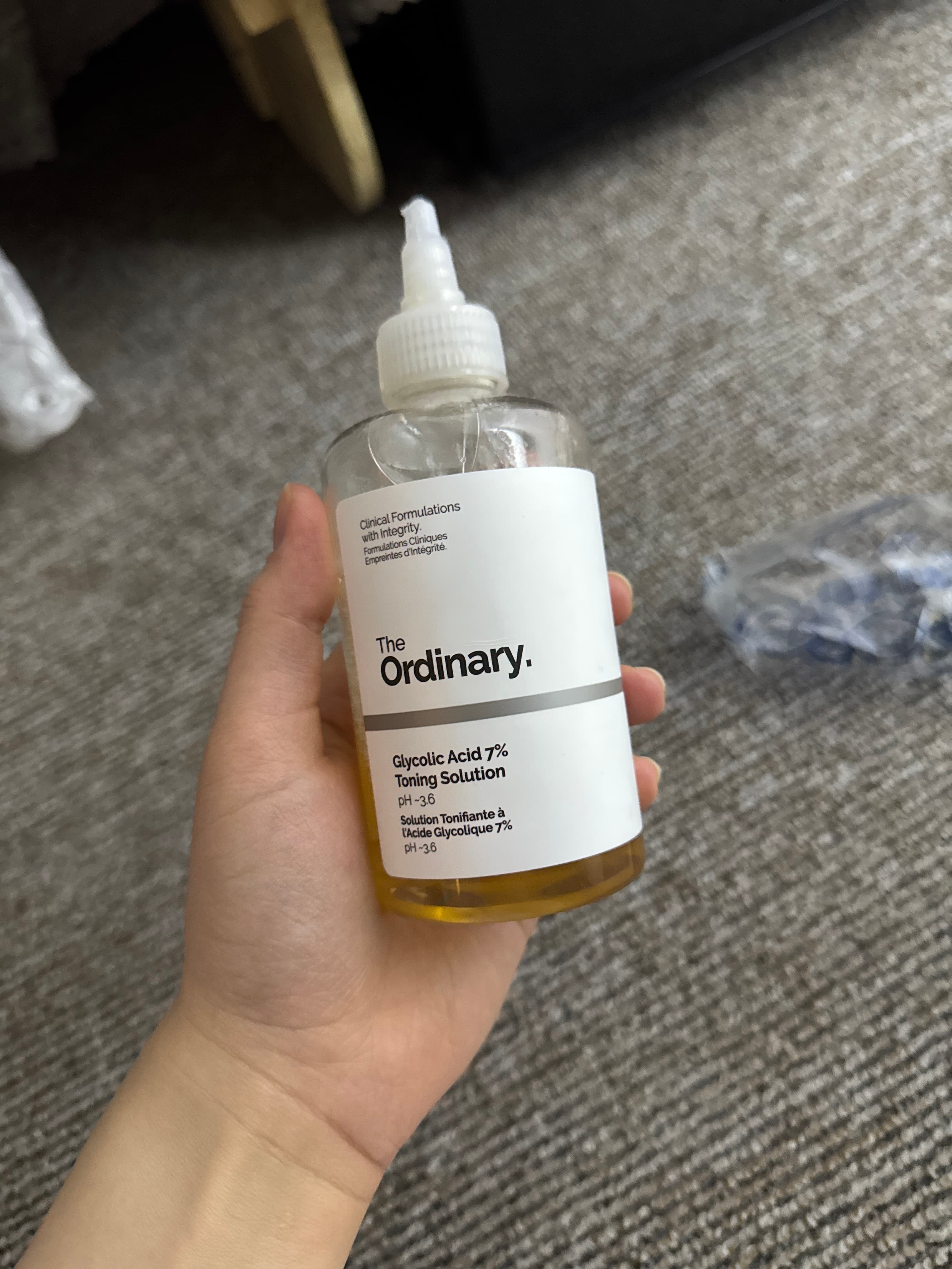 The Ordinary Glycolic Acid 7% Toning Solution (240mL) - AI says Real - Image 1