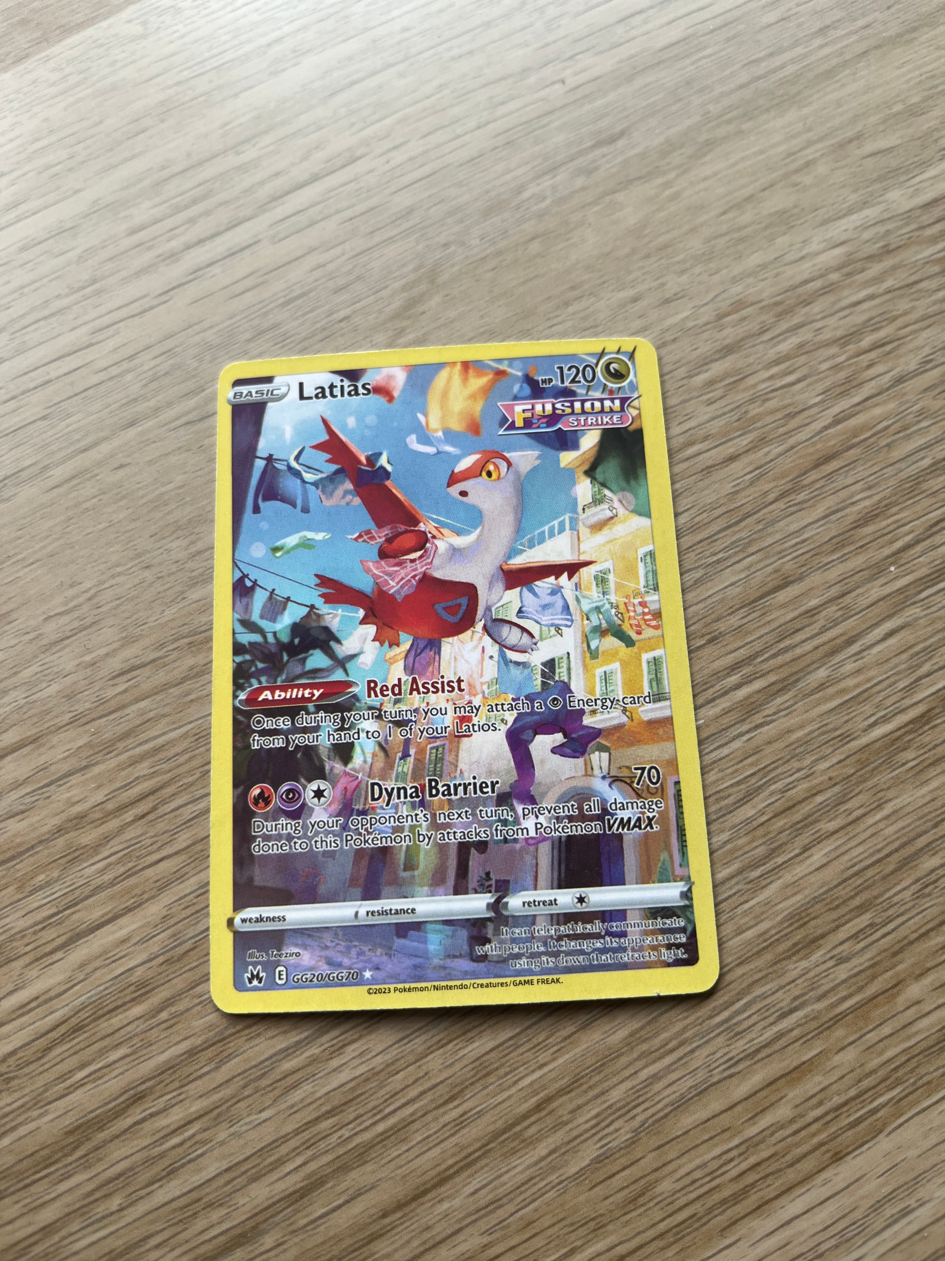 Pokémon Trading Card - Latias (Crown Zenith: Galarian Gallery) - AI says Real - Image 1