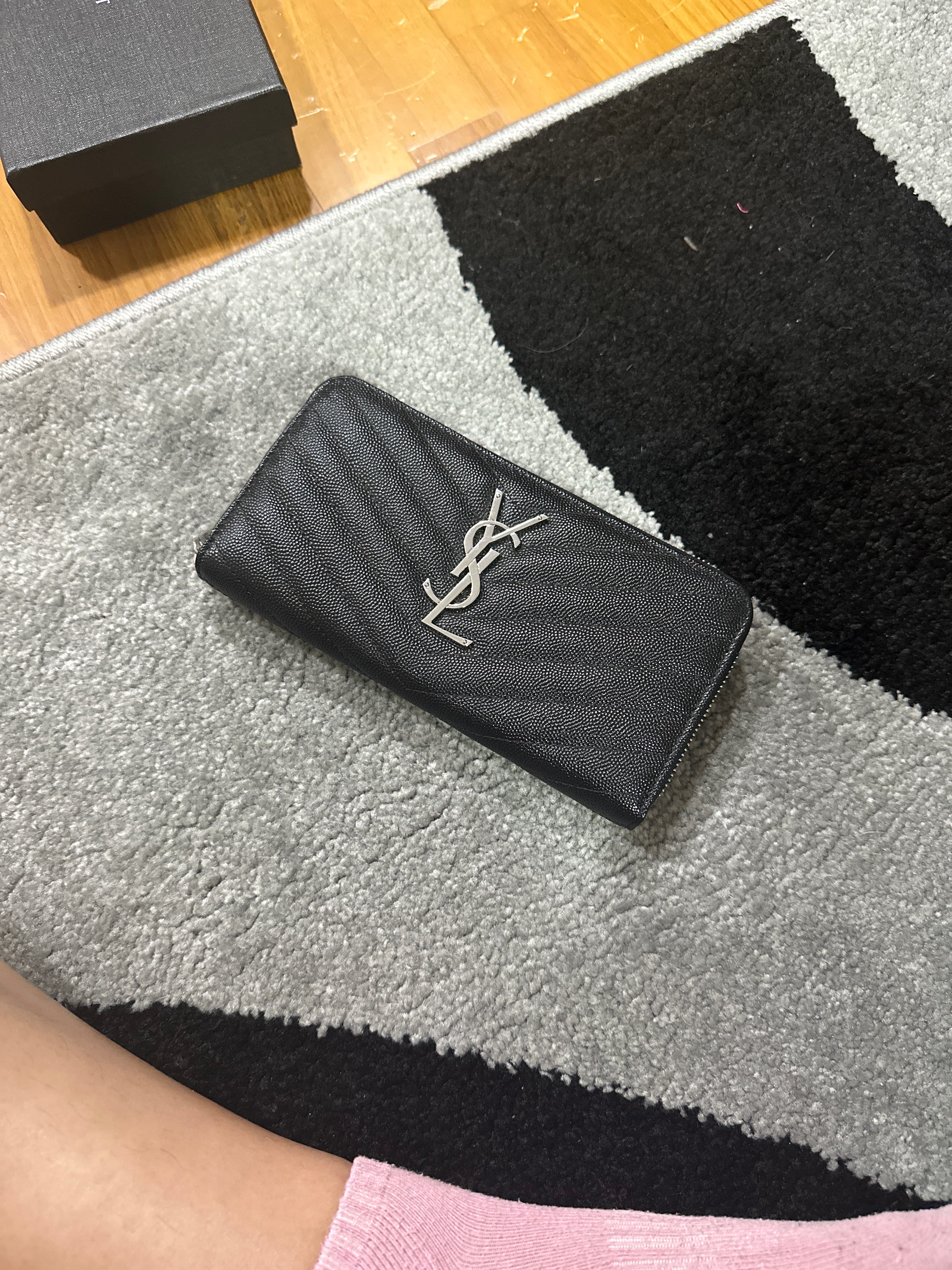 Saint Laurent (YSL) Monogram Zip-Around Wallet - AI says Real - Image 1