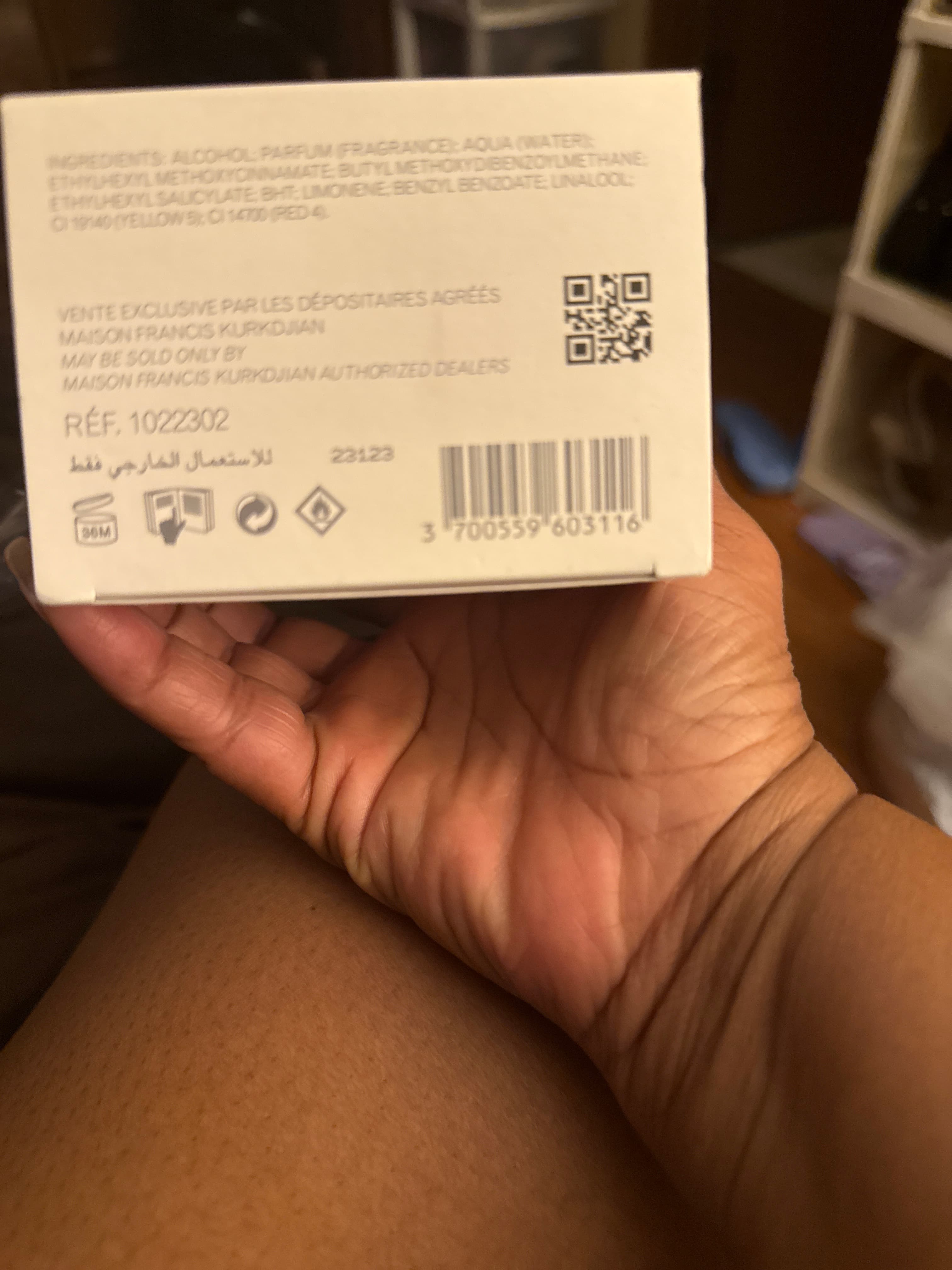 Maison Francis Kurkdjian Perfume - AI says Real - Image 1