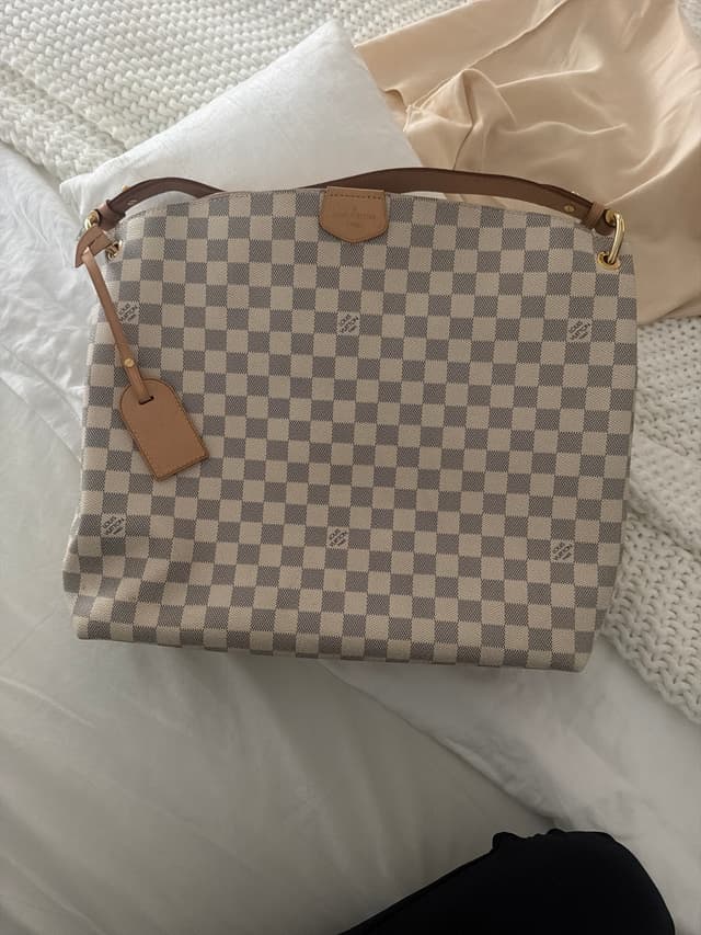 Louis Vuitton Graceful MM - Damier Azur Canvas - AI says Real