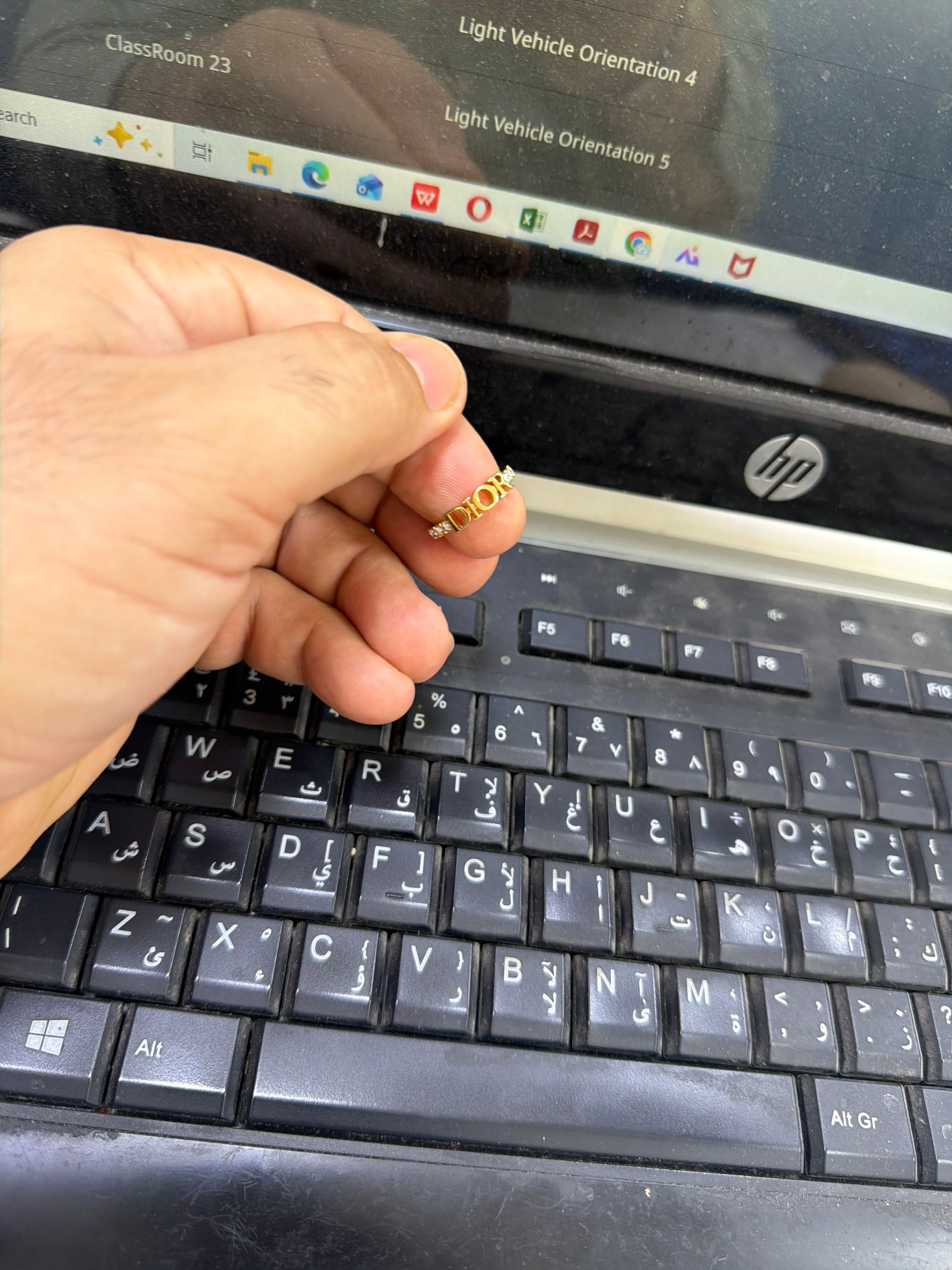 Christian Dior ring - AI says Fake - Image 1