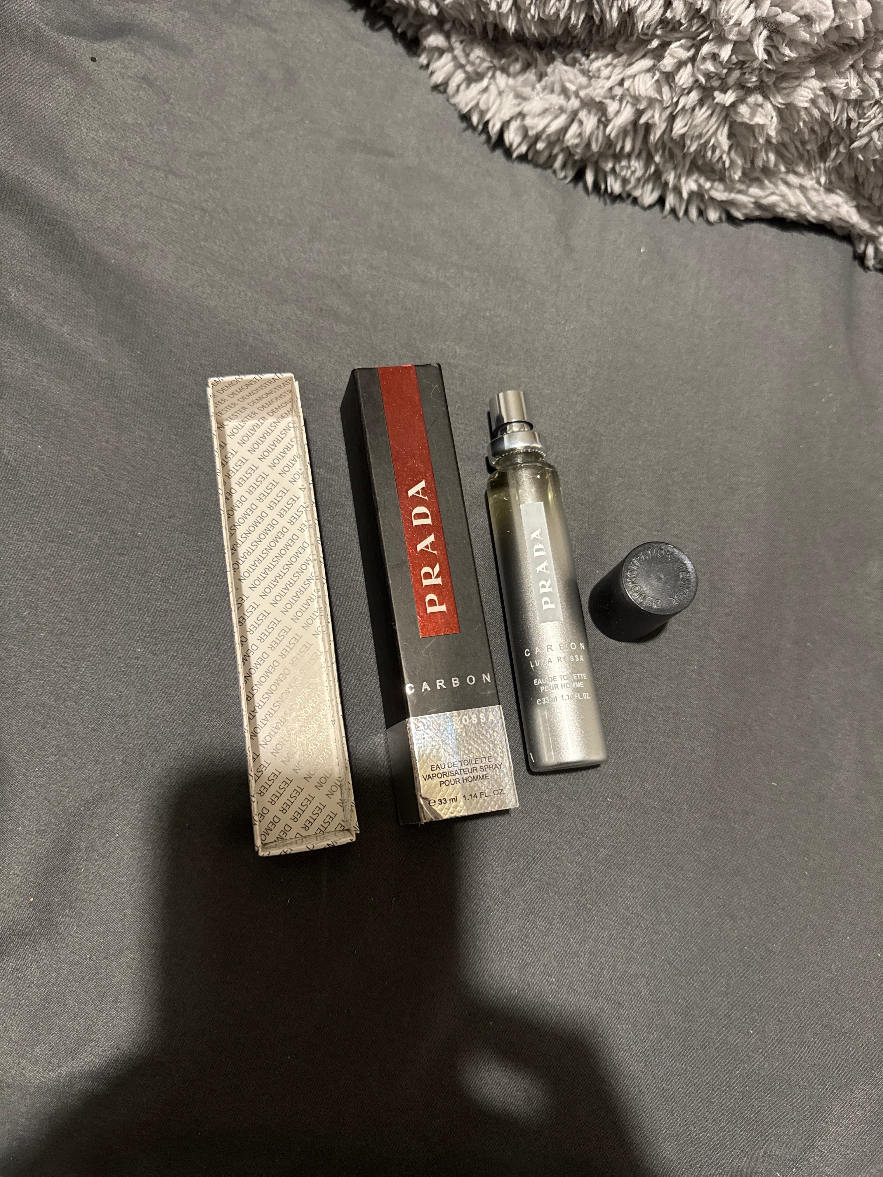 Prada Luna Rossa Carbon Eau de Toilette (Tester) - AI says Fake - Image 1