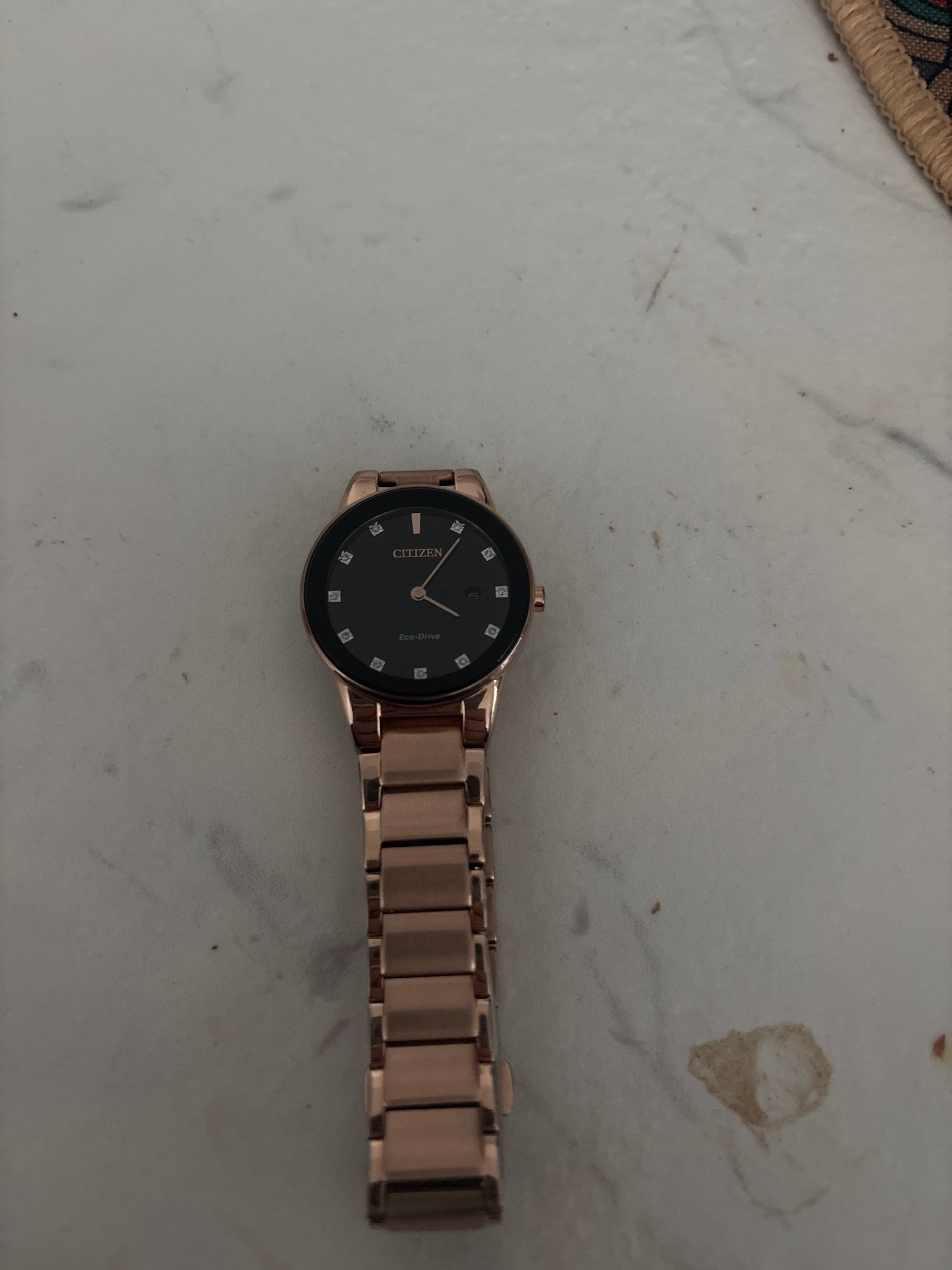 Citizen Eco-Drive Women's Rose Gold-Tone Watch with Diamond Accents (likely GA1053-50E or similar Axiom model) - AI says Real - Image 1