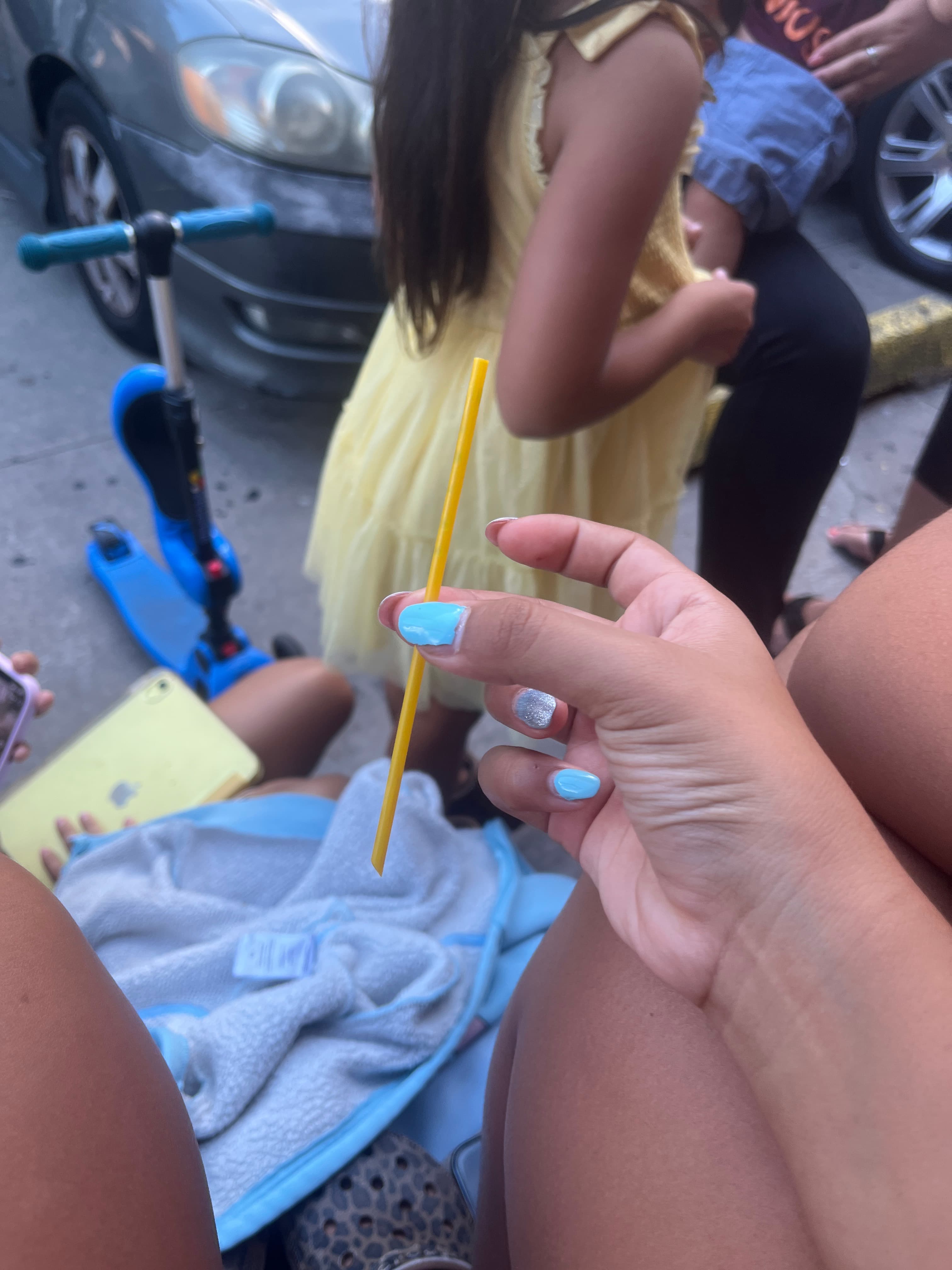 Yellow Plastic/Reusable Drinking Straw - AI says Real - Image 1