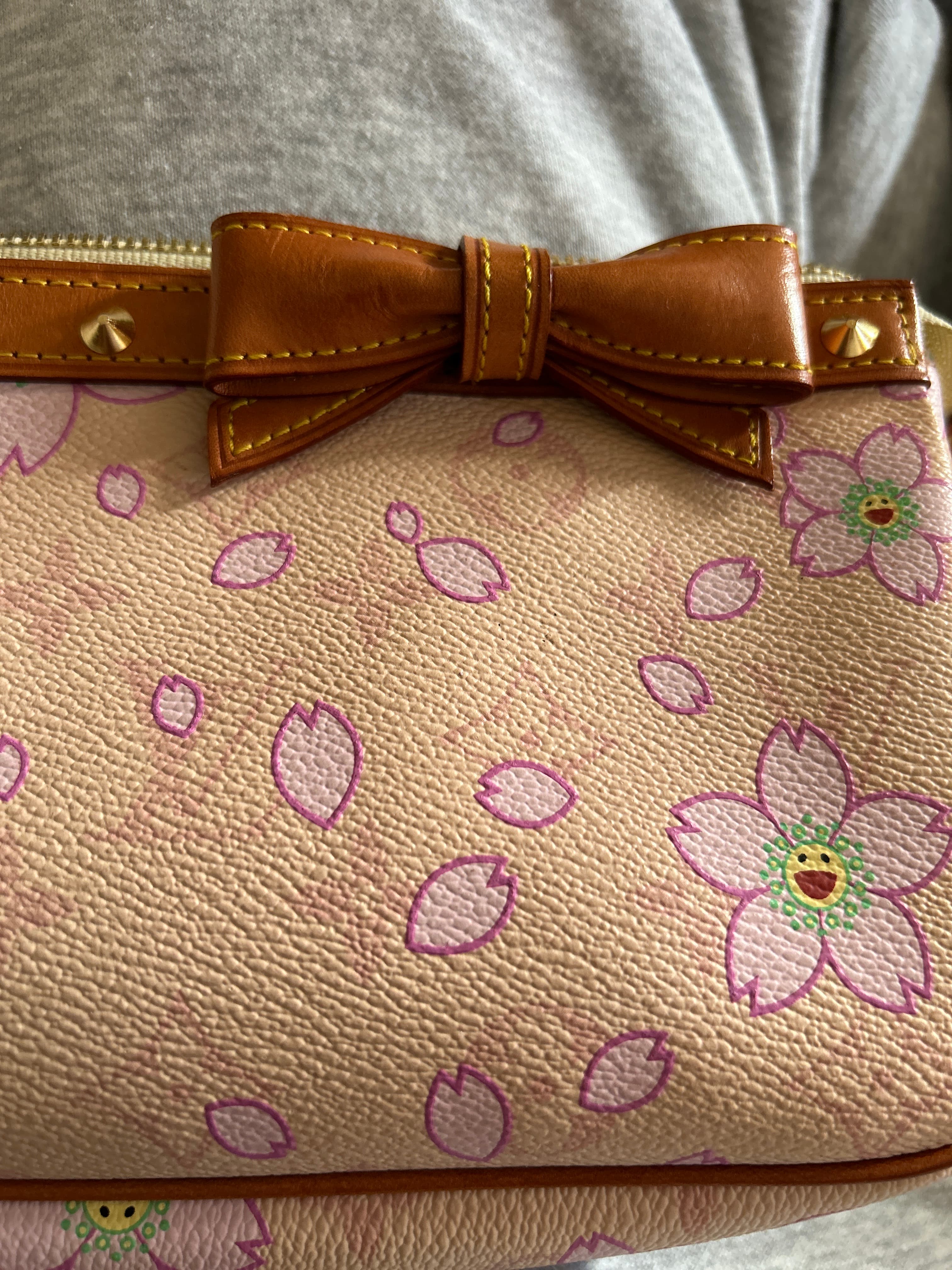 Louis Vuitton x Takashi Murakami Cherry Blossom Pochette Accessoires - AI says Fake - Image 1
