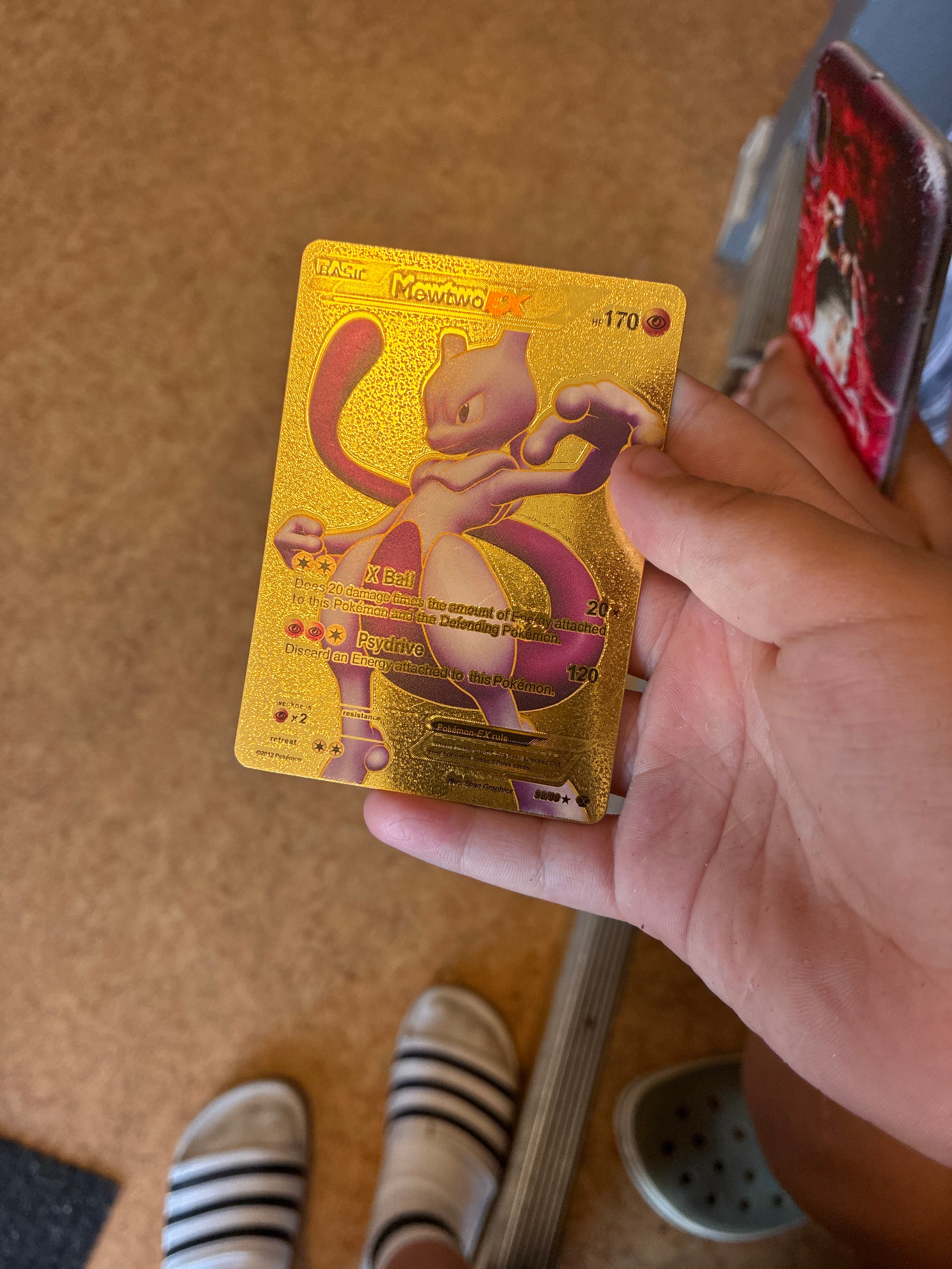 Pokémon Mewtwo EX Gold Metal Card - AI says Fake - Image 1