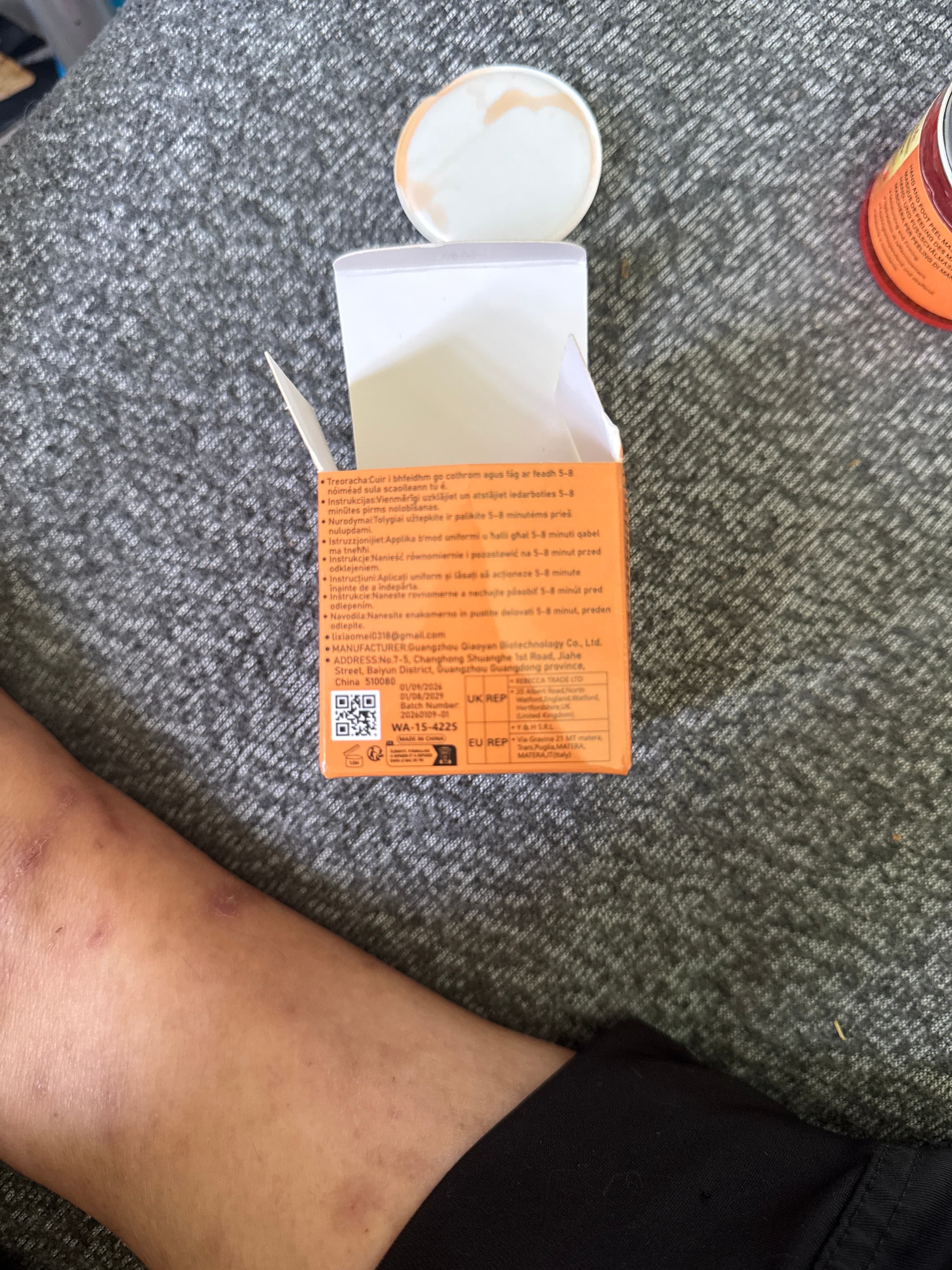 Water Ice Levin Vitamin C & Turmeric Hand and Foot Peel Mask - AI says Real - Image 1