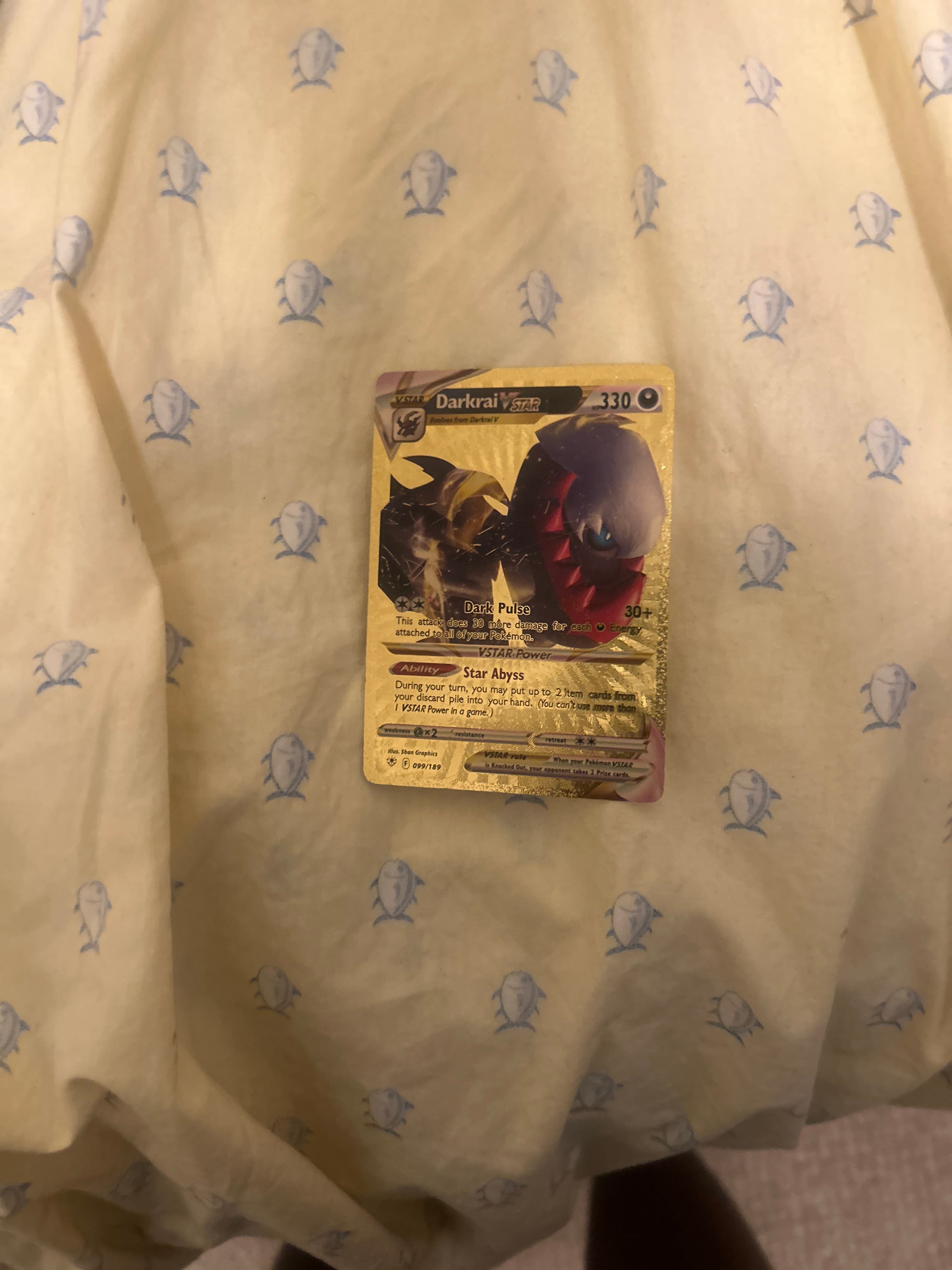 Pokémon TCG Darkrai VSTAR Gold Card (099/189) - AI says Fake - Image 1