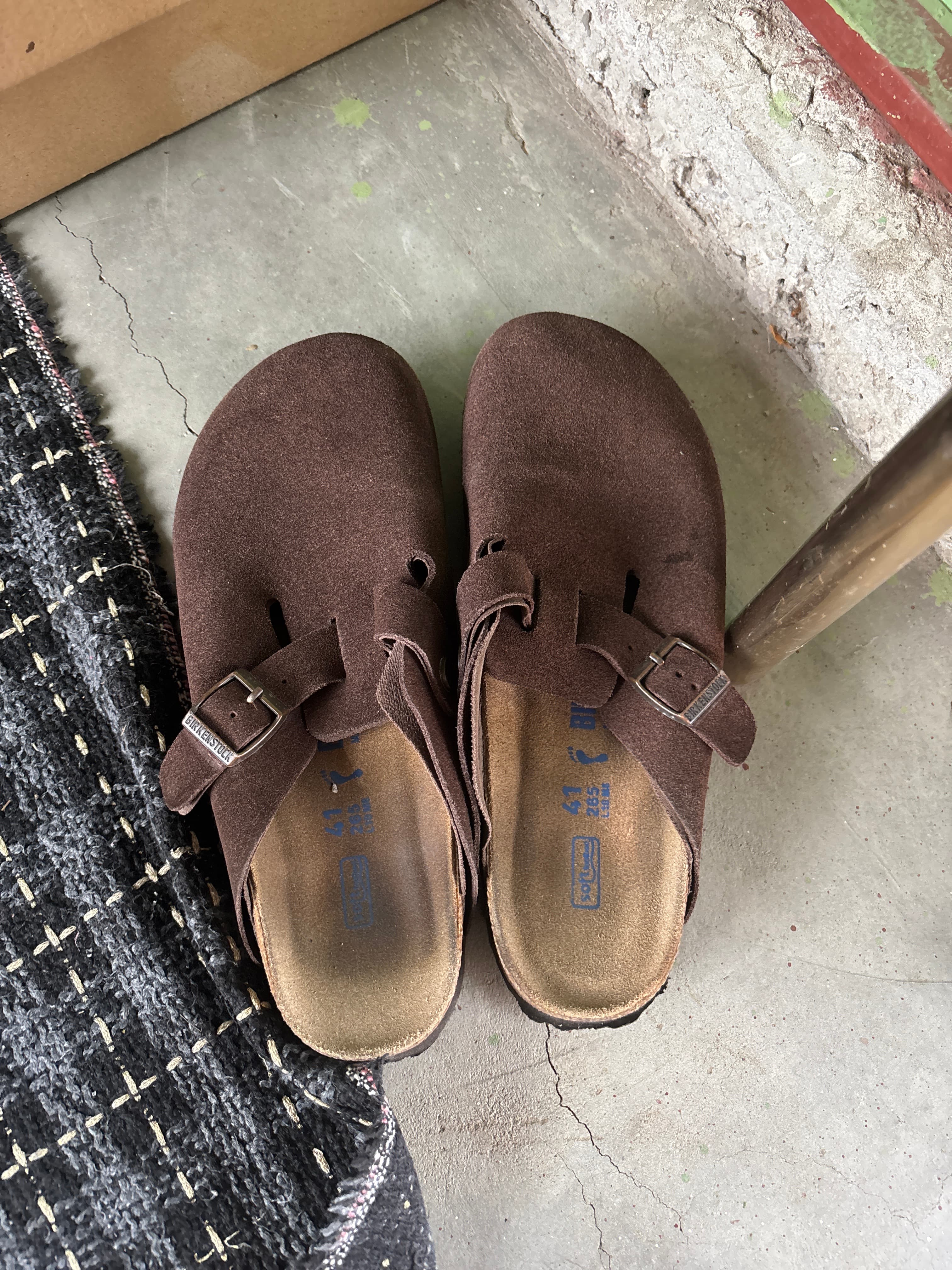 Birkenstock Boston suede clogs - AI says Real - Image 1