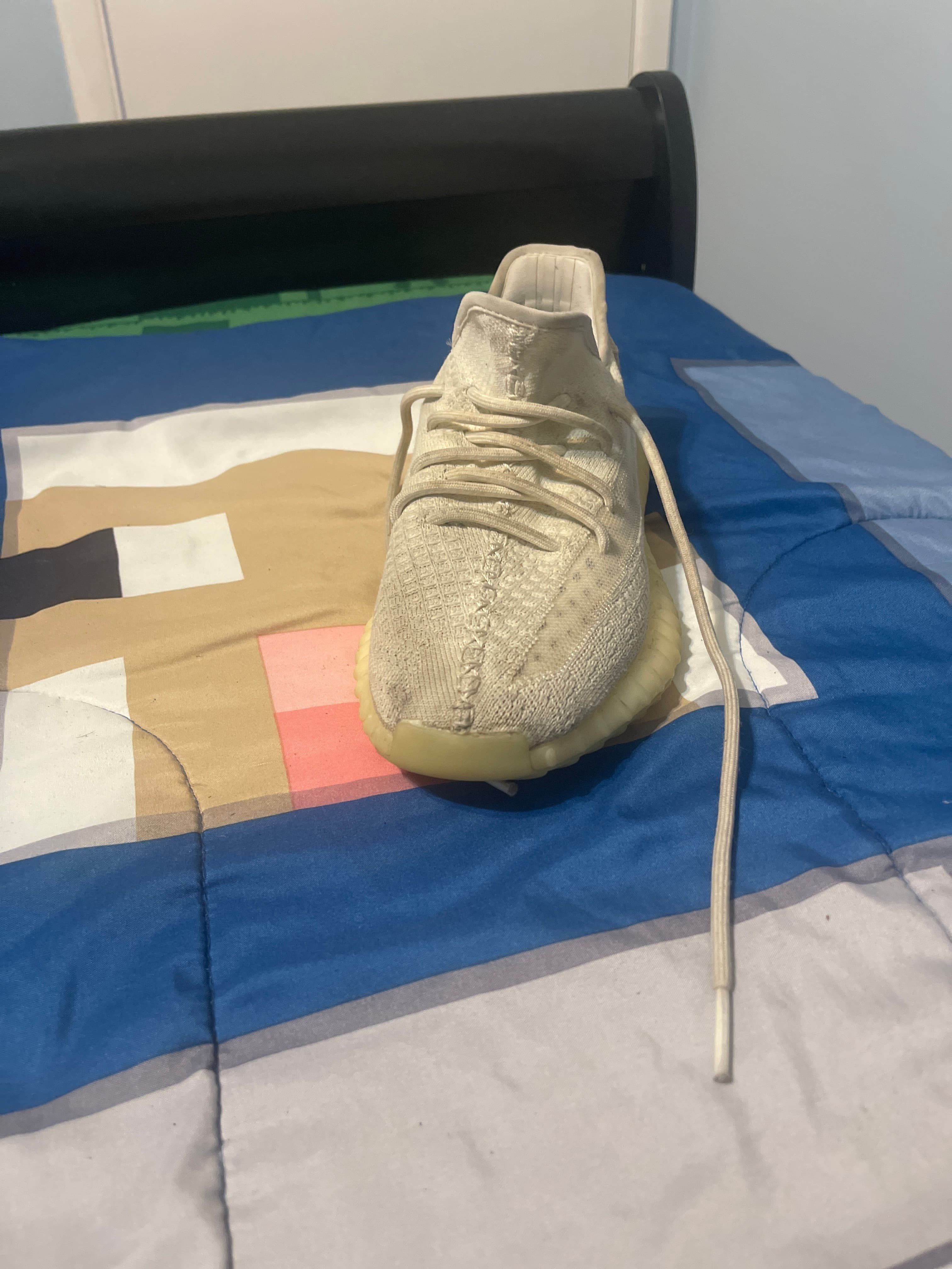 Adidas Yeezy Boost 350 V2 (likely 'Cream' or 'Triple White' colorway) - AI says Fake - Image 1