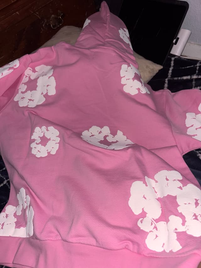 My pink denim tear