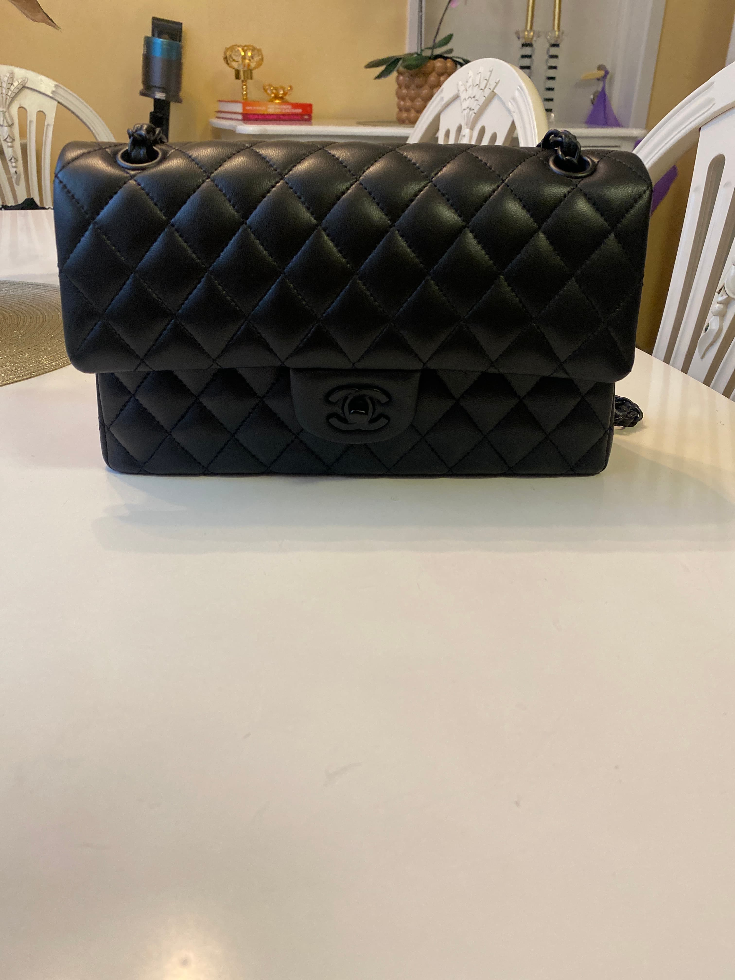 Chanel Classic Flap Bag (Matte Black Hardware) - AI says Fake - Image 1