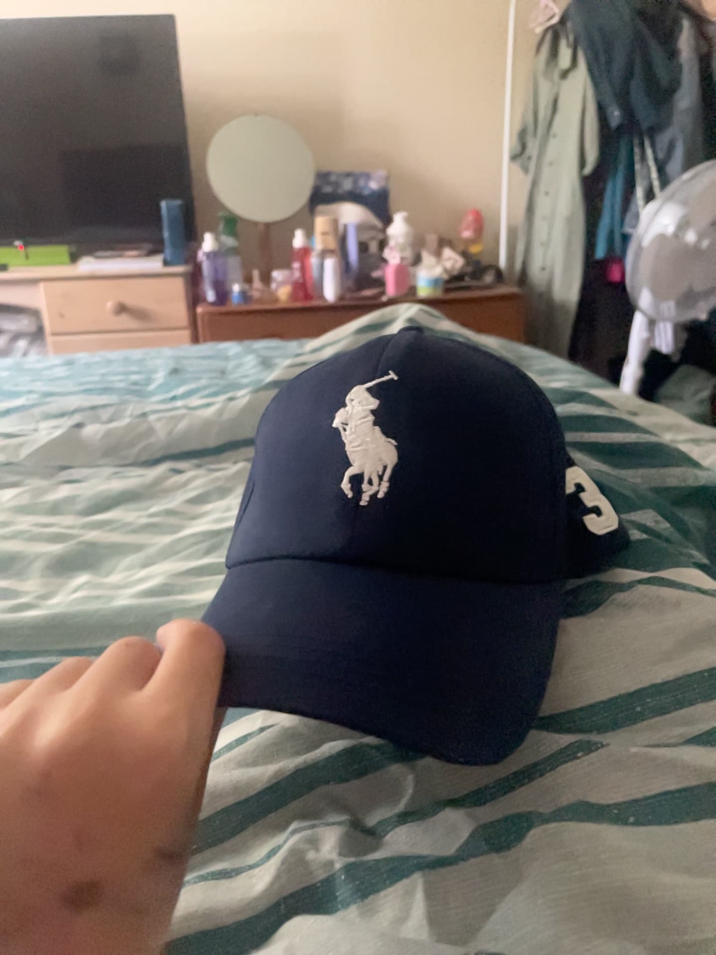 Polo Ralph Lauren Big Pony Baseball Cap (Navy) - AI says Real - Image 1