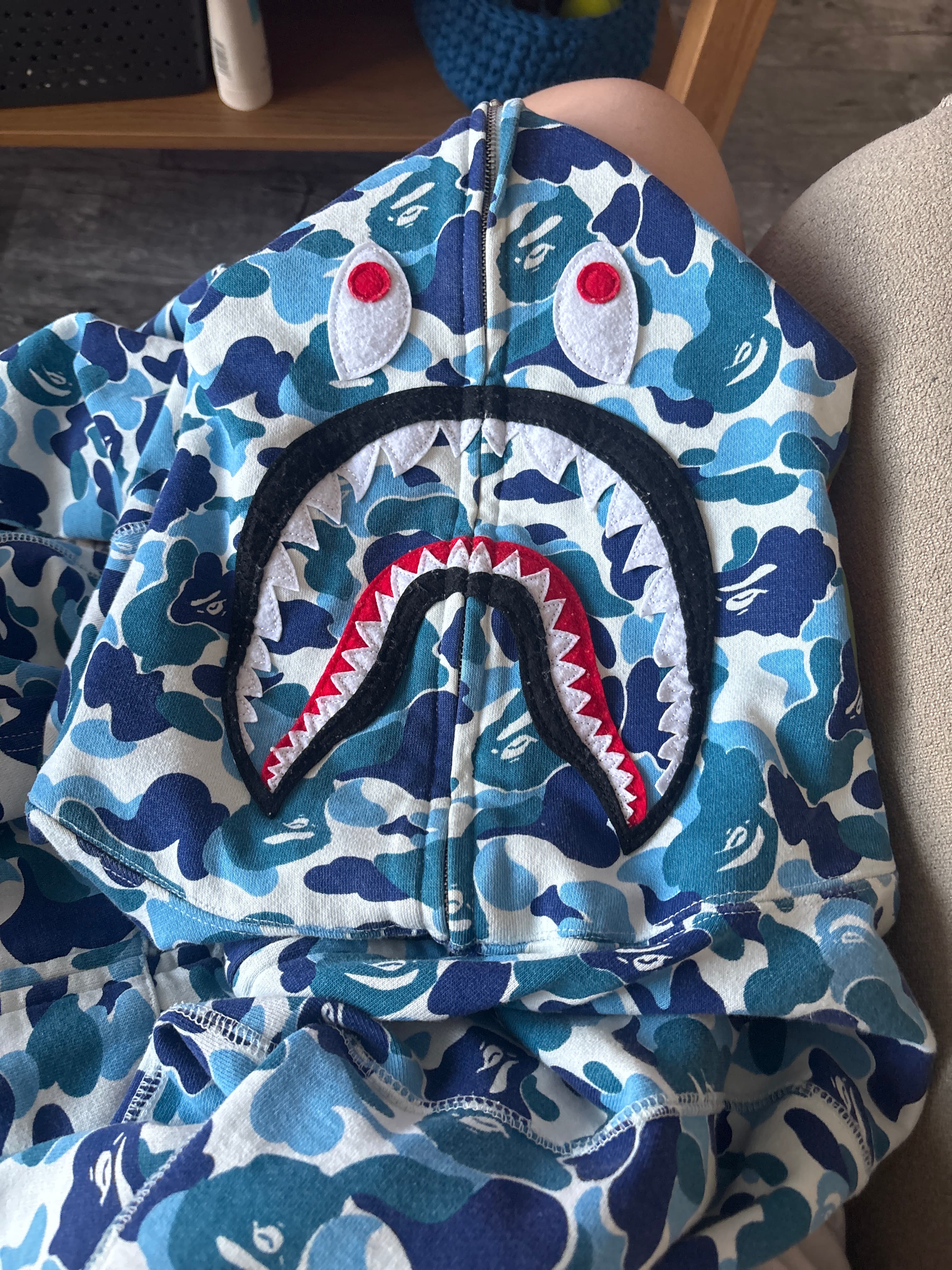 A Bathing Ape (BAPE) Shark Hoodie - AI says Real - Image 1